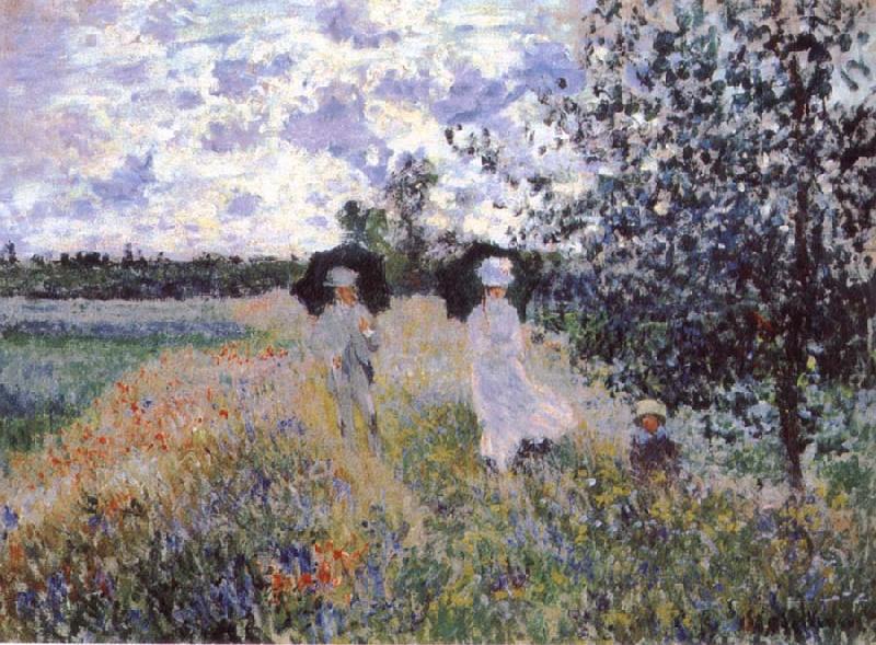 A Walk near Argenteuil, Claude Monet